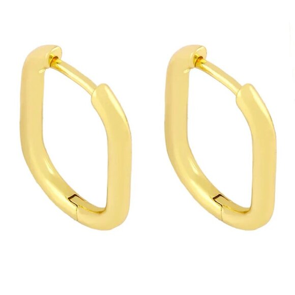 Elegant Gold Hoop Earrings - Picture 1 of 4